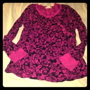 LAST CHANCE LIKE NEW Black and Pink Rose Thermal