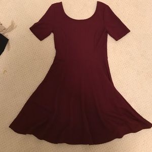 Burgundy dress
