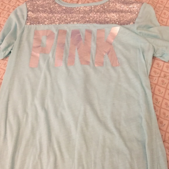 PINK Victoria's Secret Tops - Vs PINK sparkly shirt