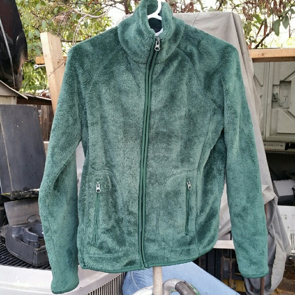 Fuzzy green jacket
