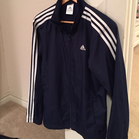 Navy ADIDAS windbreaker jacket