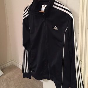 Black ADIDAS warmup jacket