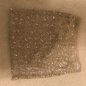 Sequin gold skirt