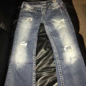 Silver jeans