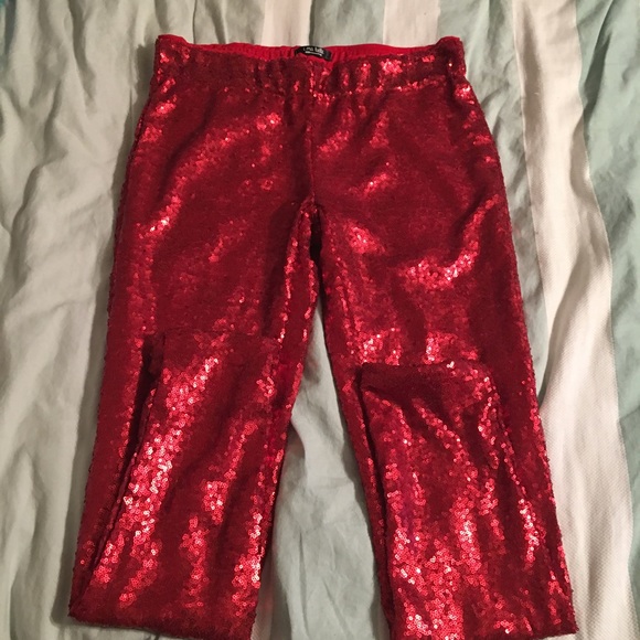 Red Sequin leggings