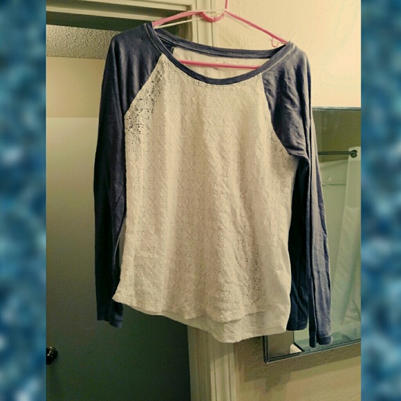 Aeropostale Lacy Baseball Long-sleeved T