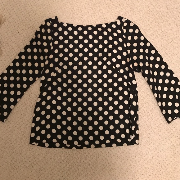 Black and white blouse