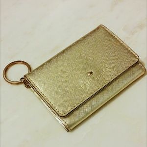 Gold Kaye Spade Cedar Street Wallet