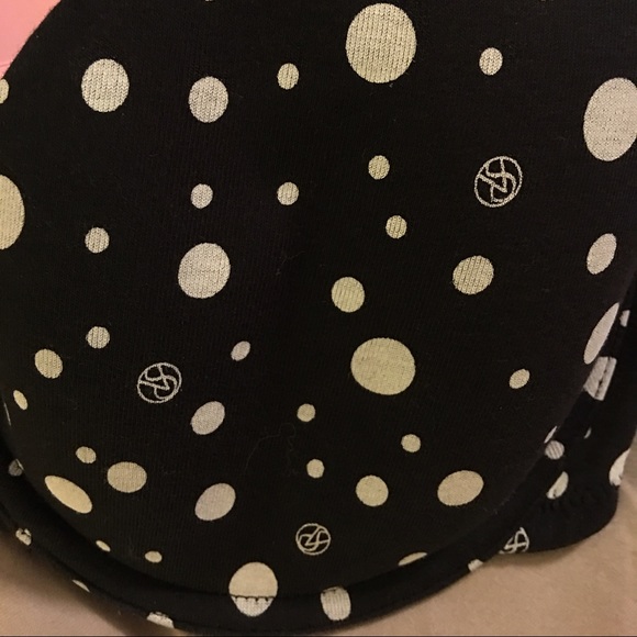 34D Victoria's Secret lined Demi bra. Black/silver - Picture 2 of 4