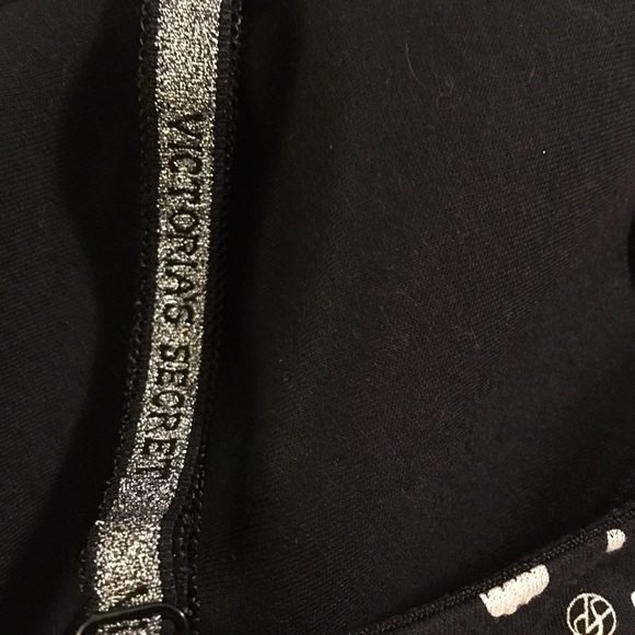 34D Victoria's Secret lined Demi bra. Black/silver - Picture 3 of 4