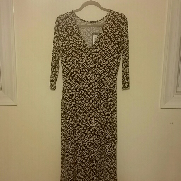 Clayton 3/4 Sleeve Stevie Dress in Black Flower