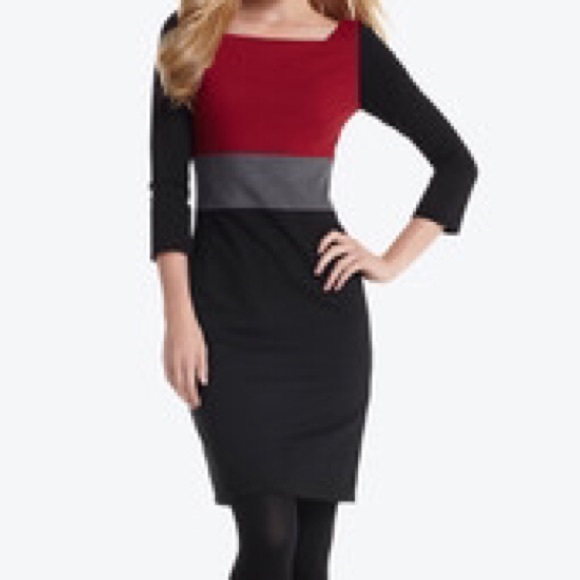 WHBM Colorblock Ponte Dress 14