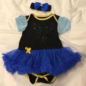 FROZEN Anna 6-9 month baby onesie set
