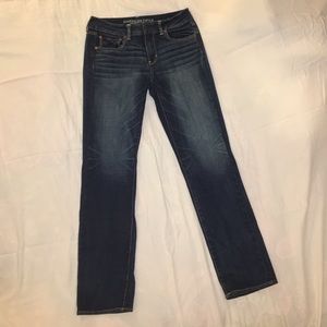 American Eagle Dark Wash Slim-Straight Jeans