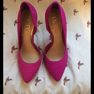 BCBG d'orsay Jaze suede vibrant heels🌻