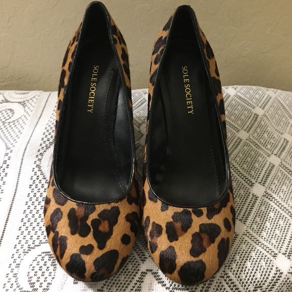Sole Society Parker Leopard Wedge