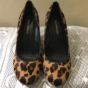 Sole Society Parker Leopard Wedge