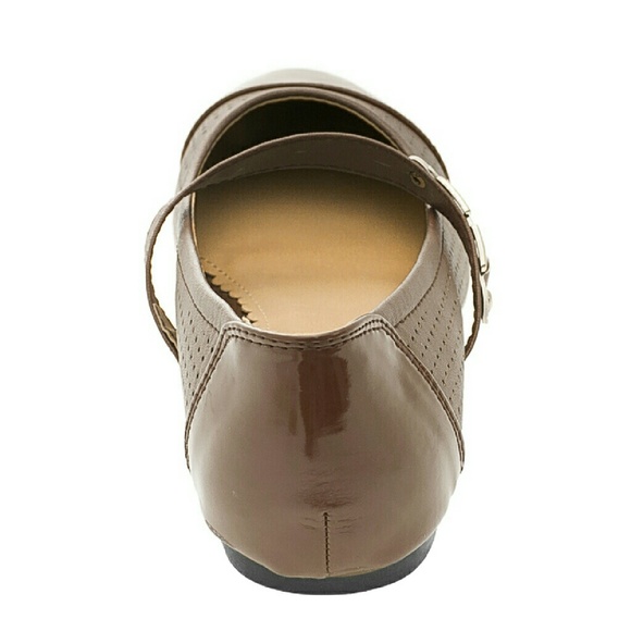 Tory K Women Mary Jane Flats, b-1334, Chocolate - Picture 3 of 5