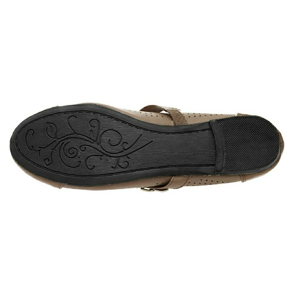Tory K Women Mary Jane Flats, b-1334, Chocolate - Picture 4 of 5