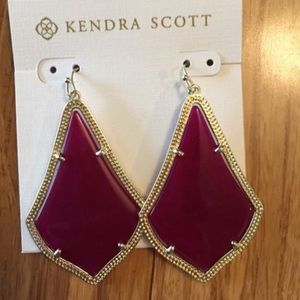 Alexandra Burgundy earrings