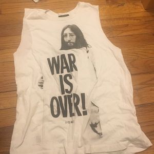John Lennon "war is dead" tank