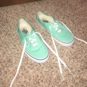 Turquoise Authentic Vans