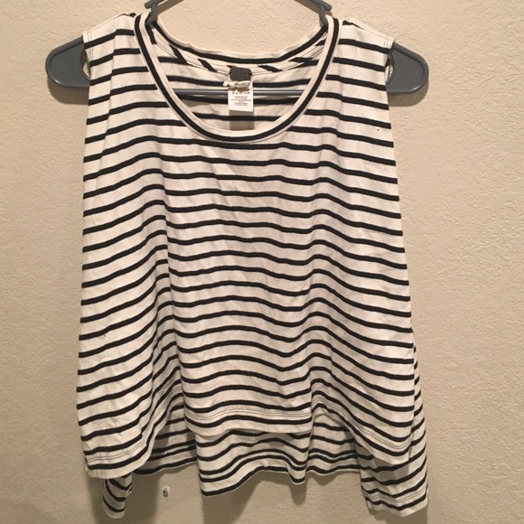 Free people black and white stripe Top!