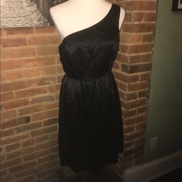 100% silk one shoulder dress - Picture 1 of 2