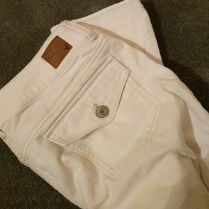 AE Winter White Cropped Pants