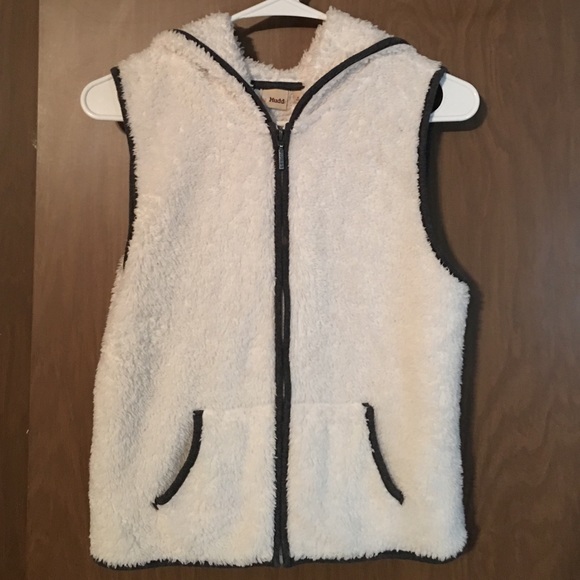 Mudd Faux Fur Hooded Vest