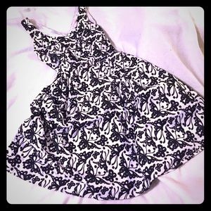 White and Black, fully embroidered Summer dress👗