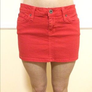 BDG. Red denim skirt. size 2.