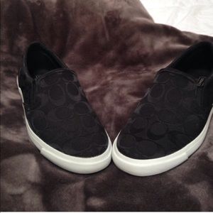 Coach slip on loafers
