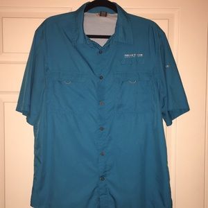 Teal field & stream latitude shirt