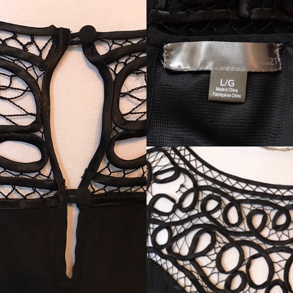 ❤️ Love 21 Black A-line Dress  👗 - Picture 4 of 4