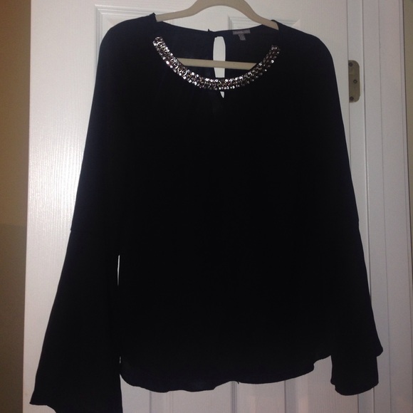 Black beaded top - Picture 1 of 3
