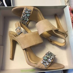 *Relist* Jessica Simpson 9.5 blush suede sandals
