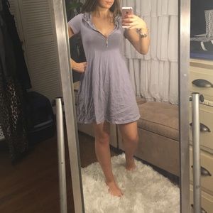 Lavender hoodie dress