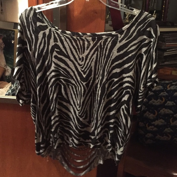 zebra print top