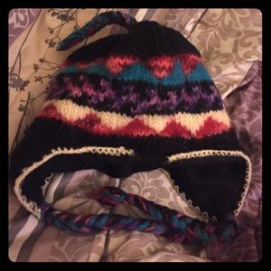 Ear Flap Colorful Patterned Hat