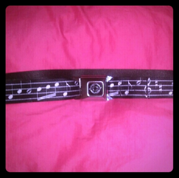 Genuine Chevrolet Music notes seatbelt buckle Belt