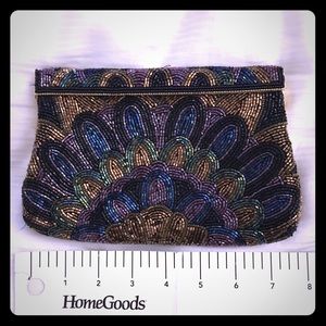 Gorgeous vintage beaded clutch wallet