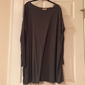 Army green Piko dress