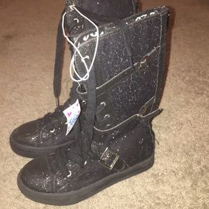 Justice For Girls Lace Up Boots Size 6