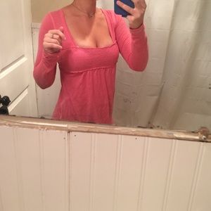 Abercrombie and Fitch Long sleeve baby doll top!