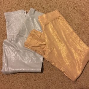 Metallic leggings