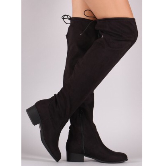 6.5 Black Thigh High Boots