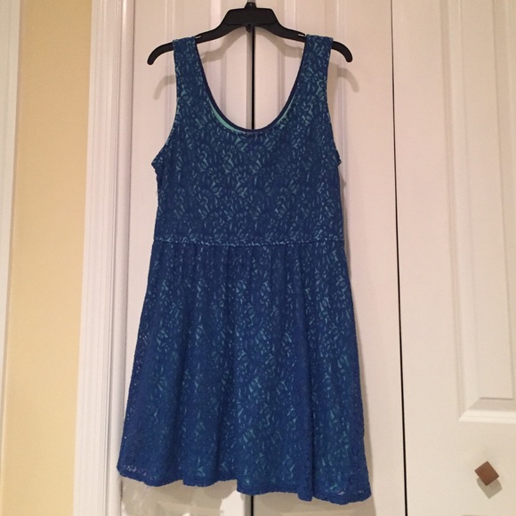 cobalt blurb lace dress