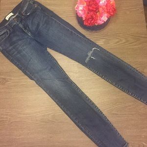 Madewell Skinny Jeans with Torn Knee