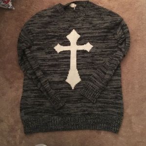 Cross sweater